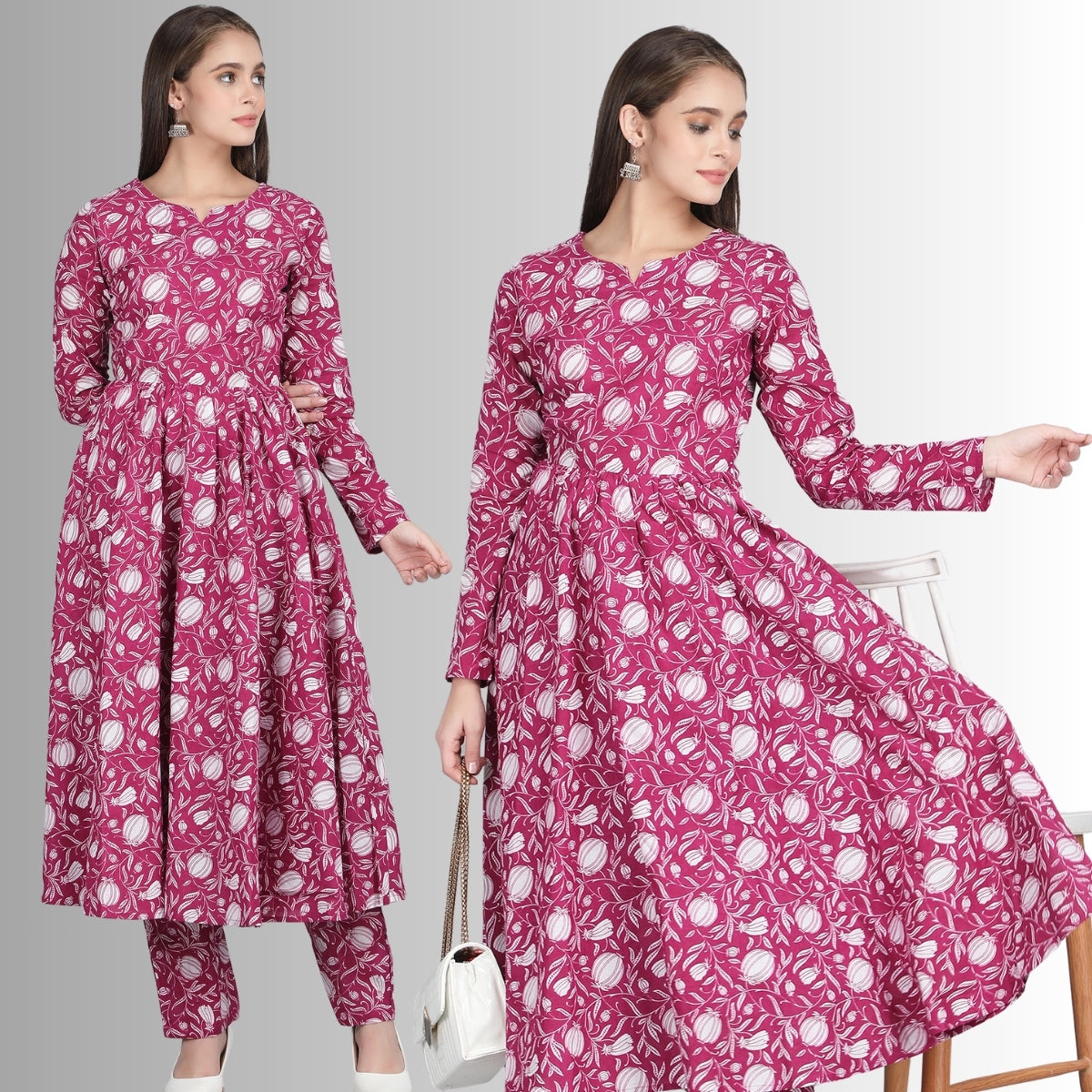 Anarkali Kurti Set