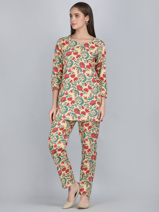 Cotton Loungewear Co-ord Set