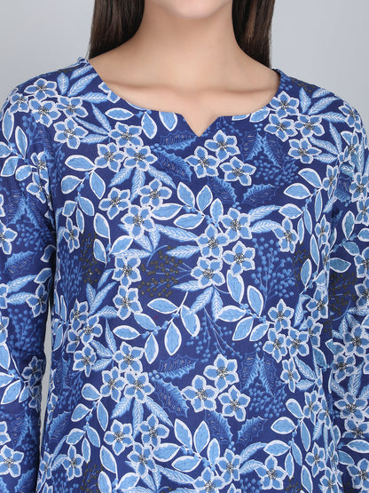 Premium Cotton Floral Loungewear Co-ord Set