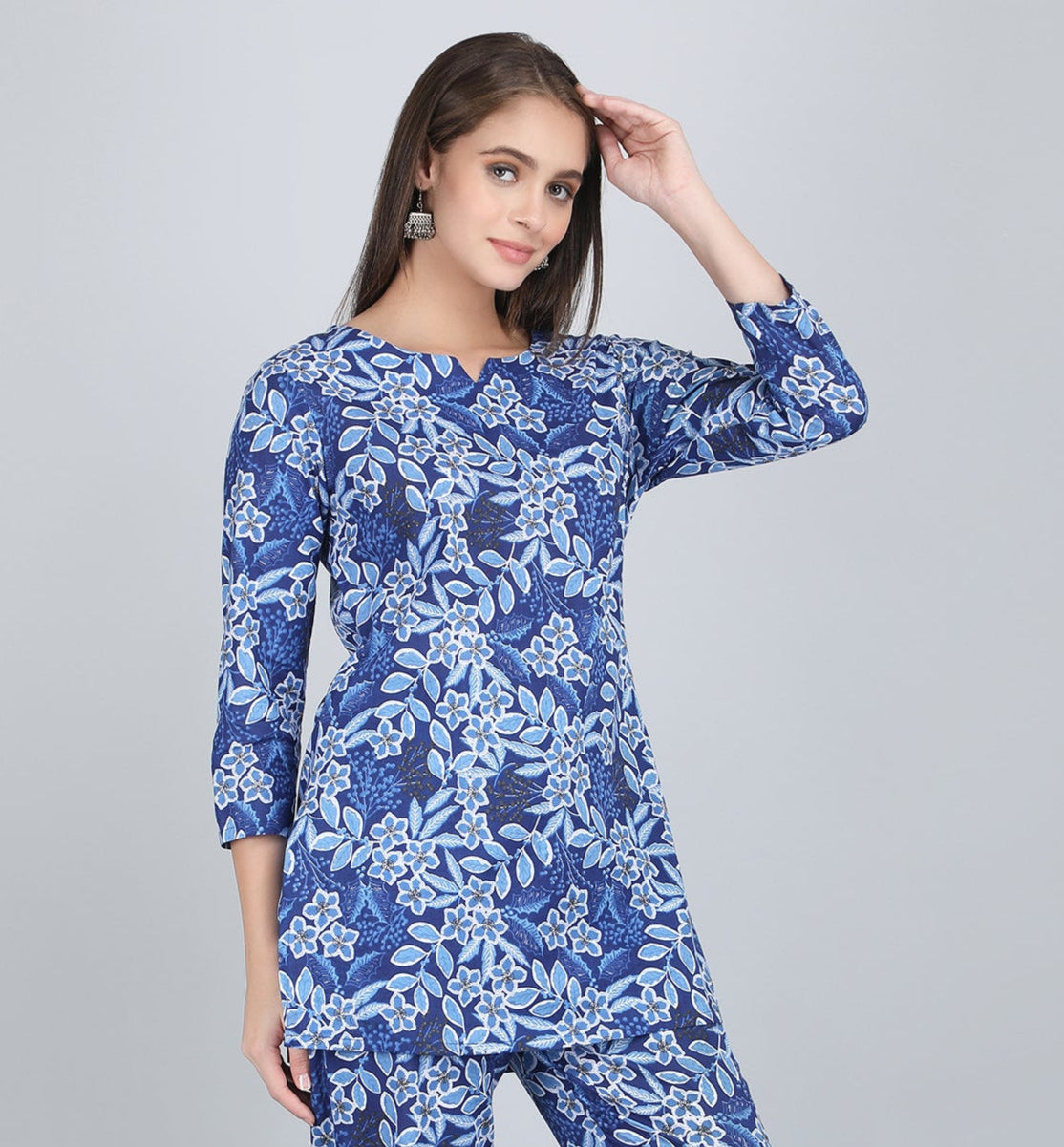 Premium Cotton Floral Loungewear Co-ord Set